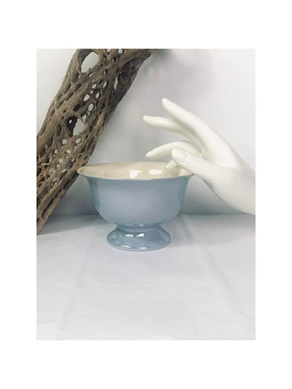 Morimura Nippon Blue Luster Footed Bowl Large